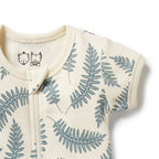 Organic Boyleg Zipsuit - Little Fronds