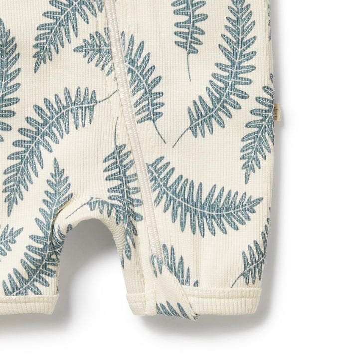Wilson & Frenchy Organic Boyleg Zipsuit - Little Fronds