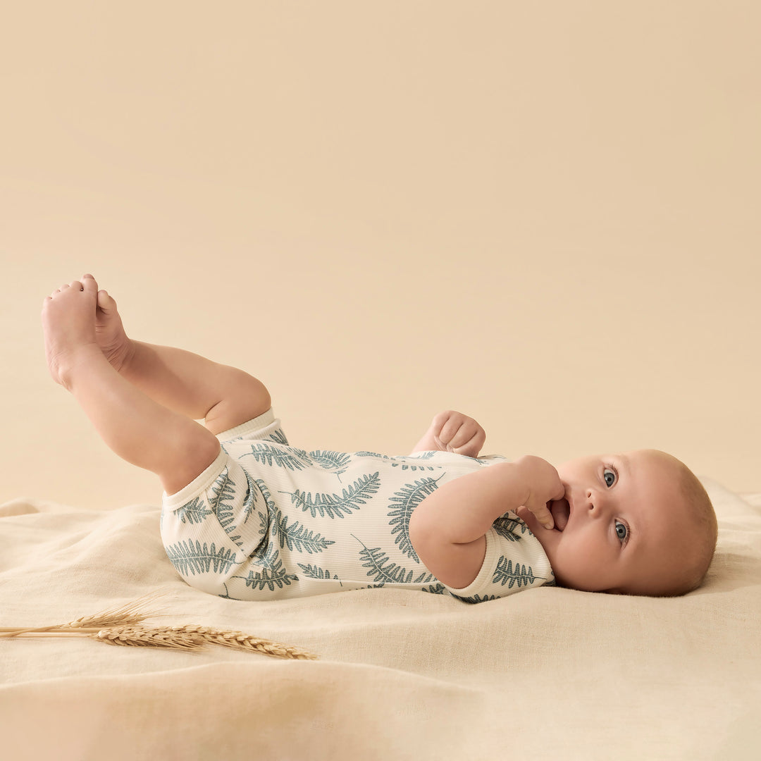 Wilson & Frenchy Organic Boyleg Zipsuit - Little Fronds