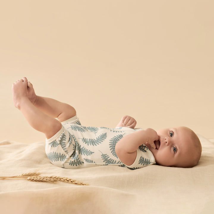 Wilson & Frenchy Organic Boyleg Zipsuit - Little Fronds