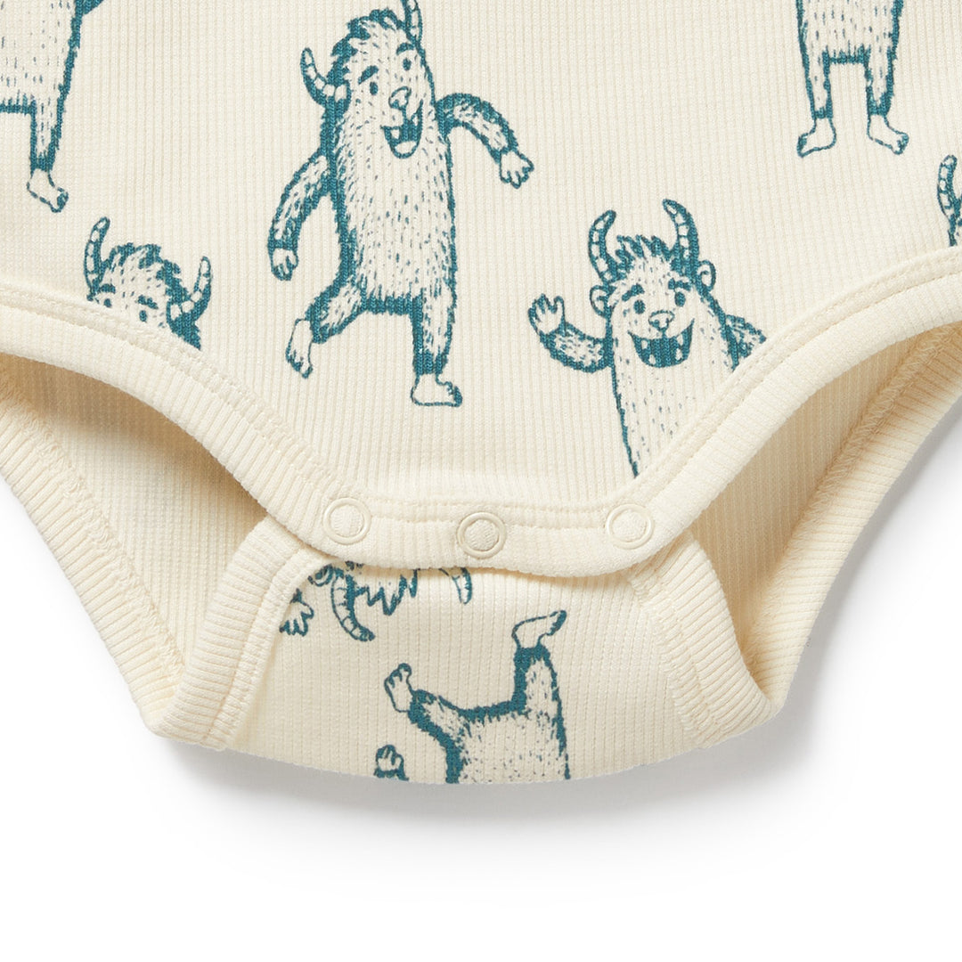 Wilson & Frenchy Organic Henley Bodysuit - Yeti