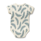 Organic Henley Bodysuit - Little Fronds