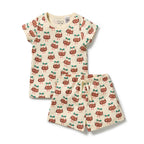 Little Pudin Organic Rib Short Sleeved Pyjamas