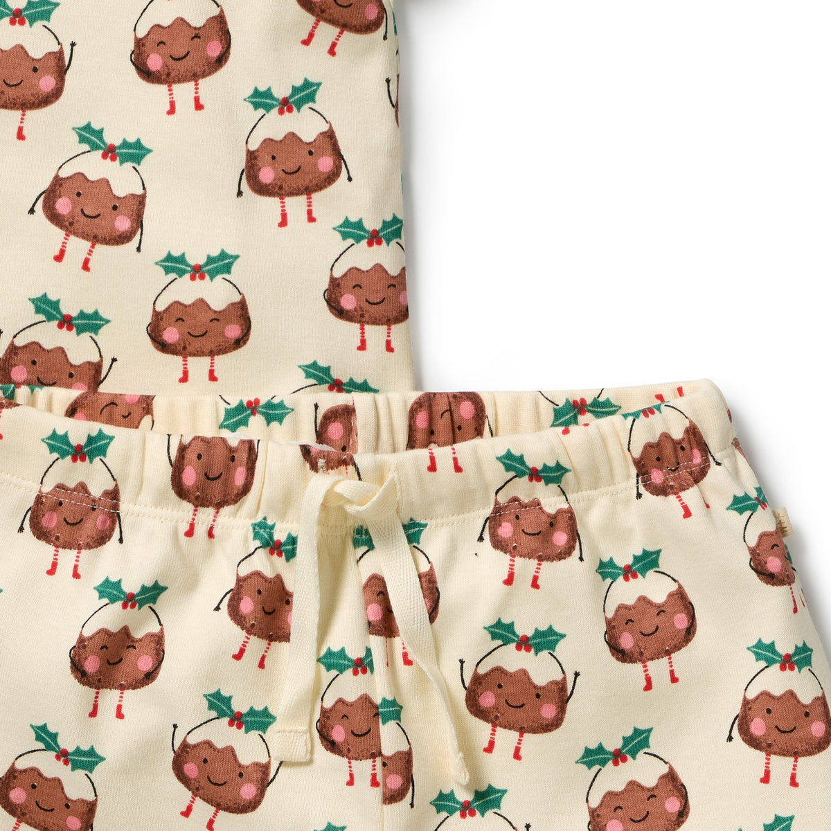 Little Pudin Organic Rib Short Sleeved Pyjamas