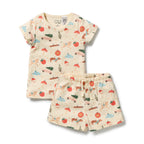 Deck the Halls Organic Rib Short Sleeved Pyjamas