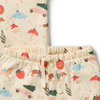 Deck the Halls Organic Rib Short Sleeved Pyjamas