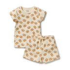 Pretzel Hugs Organic Rib Short Sleeved Pyjamas