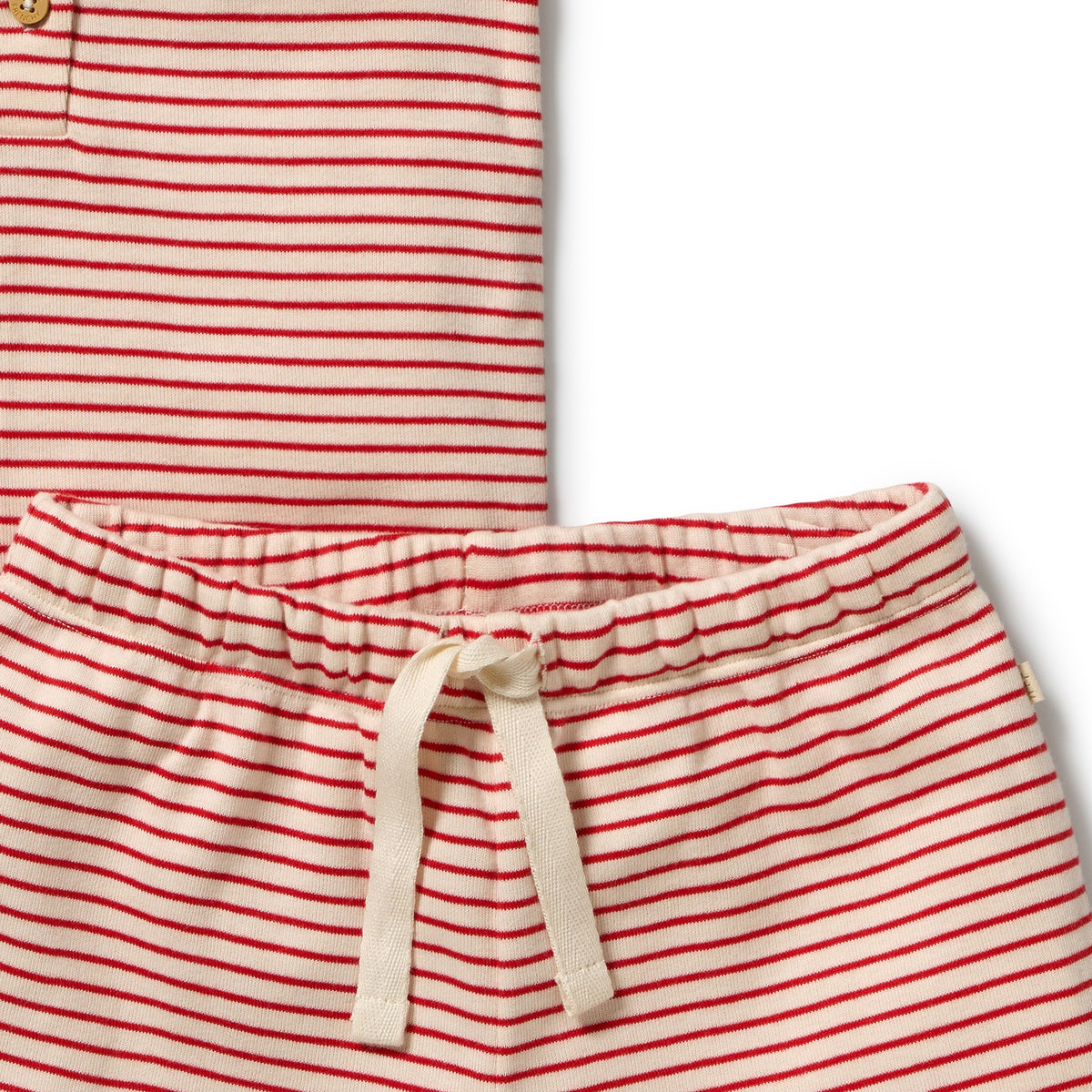 Candy Cane Organic Stripe Rib Pyjamas