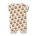 Little Pudin Organic Rib Boyleg Zipsuit