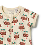 Little Pudin Organic Rib Boyleg Zipsuit