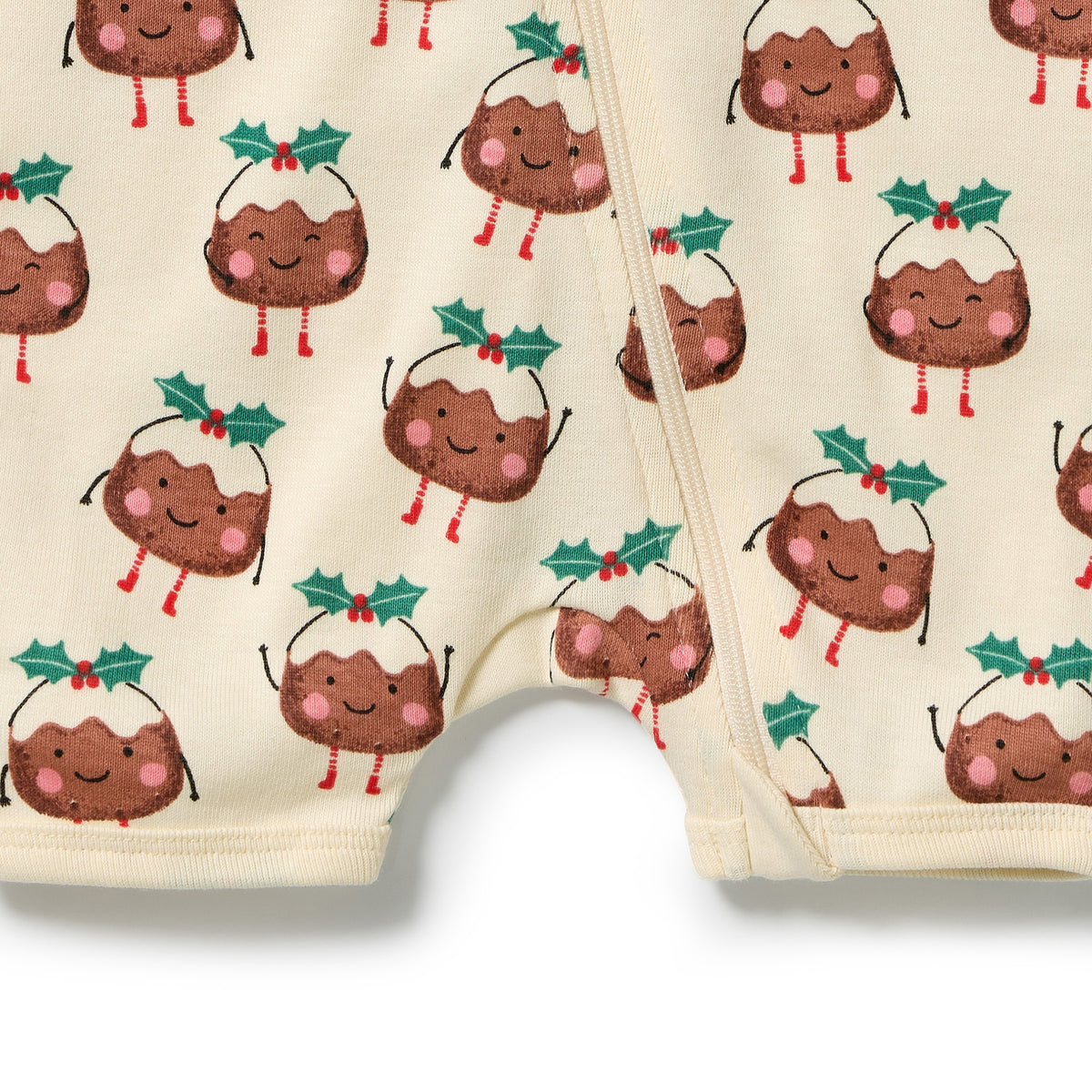 Little Pudin Organic Rib Boyleg Zipsuit