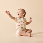 Deck the Halls Organic Rib Boyleg Zipsuit