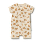 Pretzel Hugs Organic Rib Boyleg Zipsuit