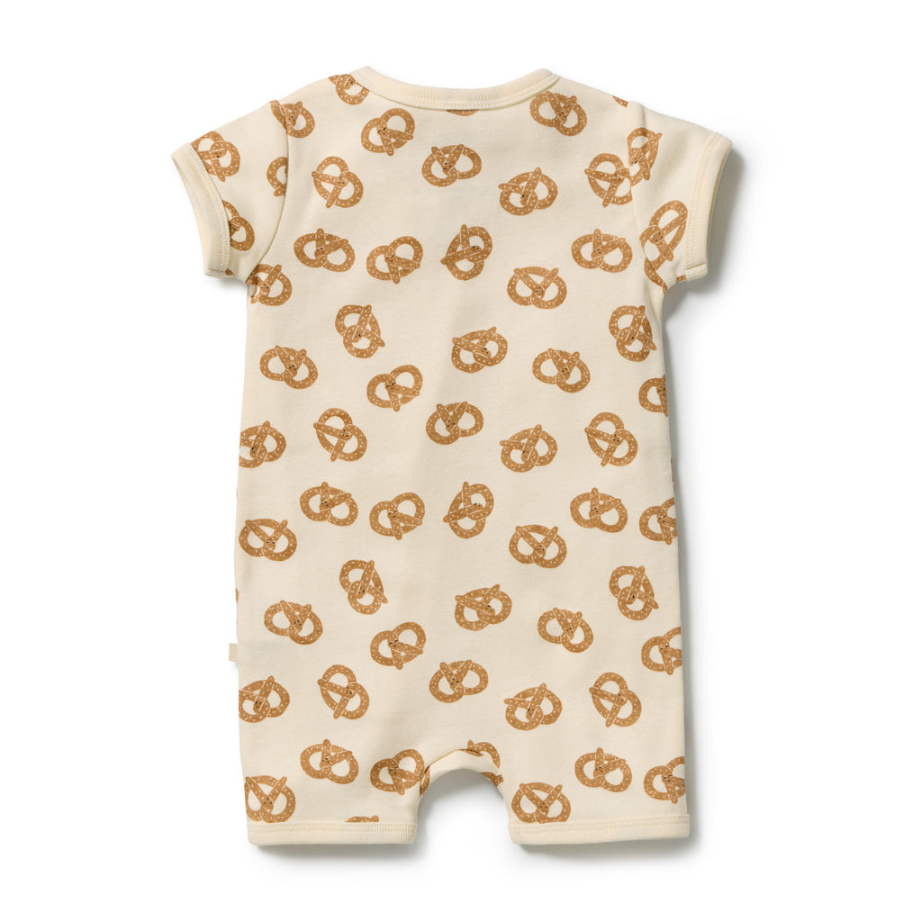 Pretzel Hugs Organic Rib Boyleg Zipsuit