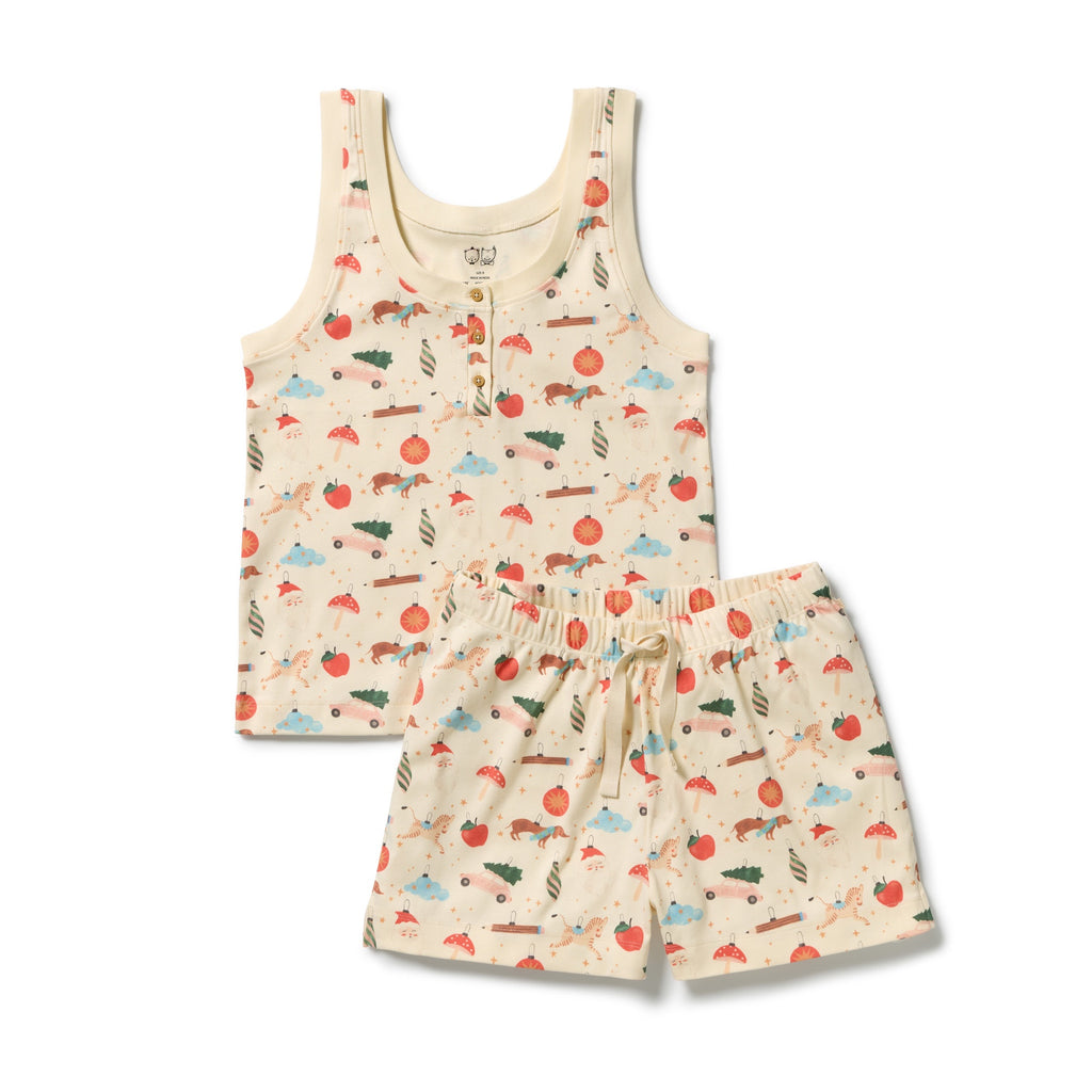 Deck the Halls Organic Rib Womens Pyjamas