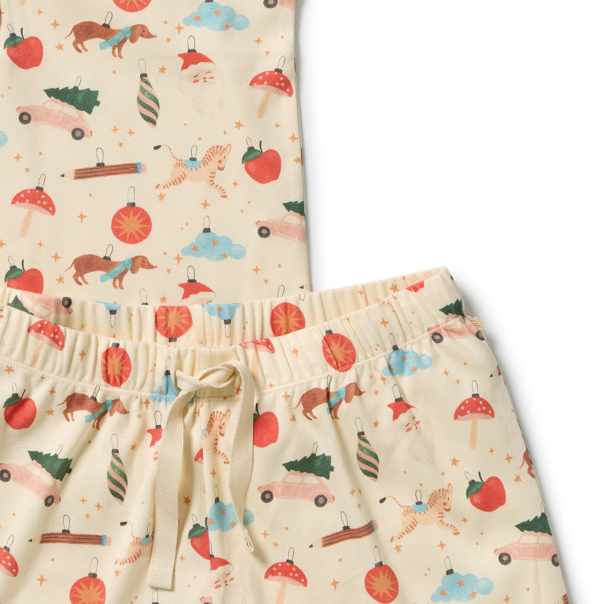 Deck the Halls Organic Rib Womens Pyjamas