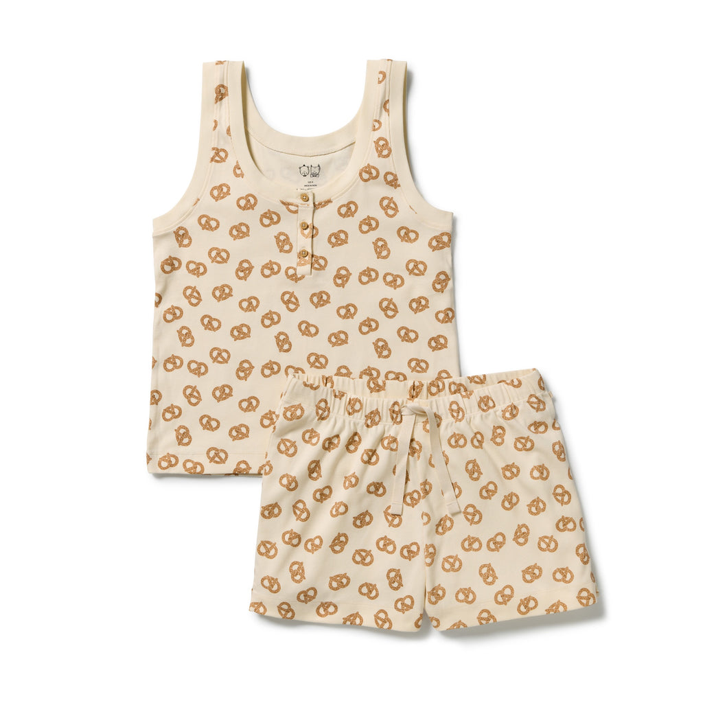 Pretzel Hugs Organic Rib Womens Pyjamas