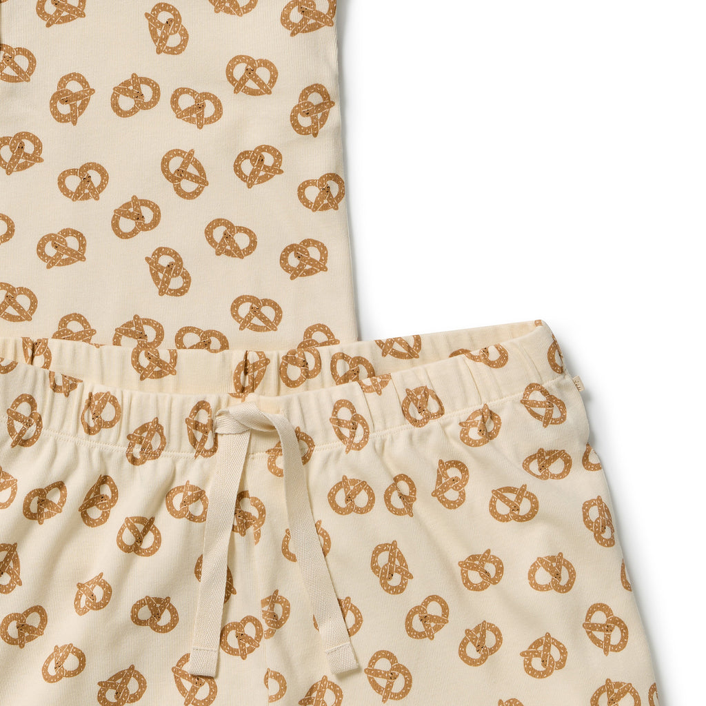 Pretzel Hugs Organic Rib Womens Pyjamas