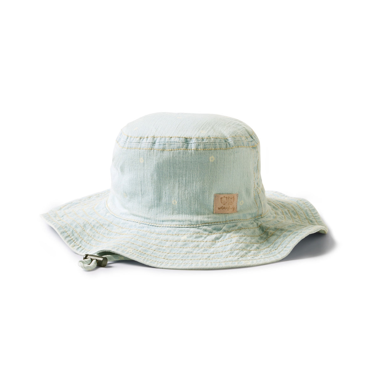 Ditsy Daisy Organic Denim Sun Hat