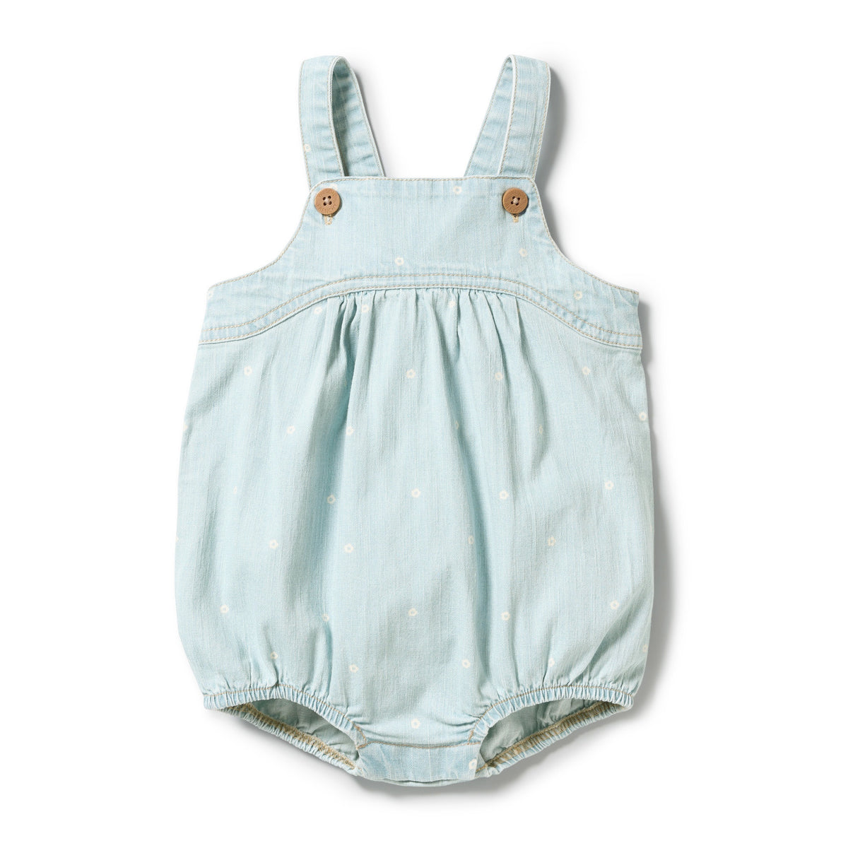 Ditsy Daisy Organic Denim Bodysuit