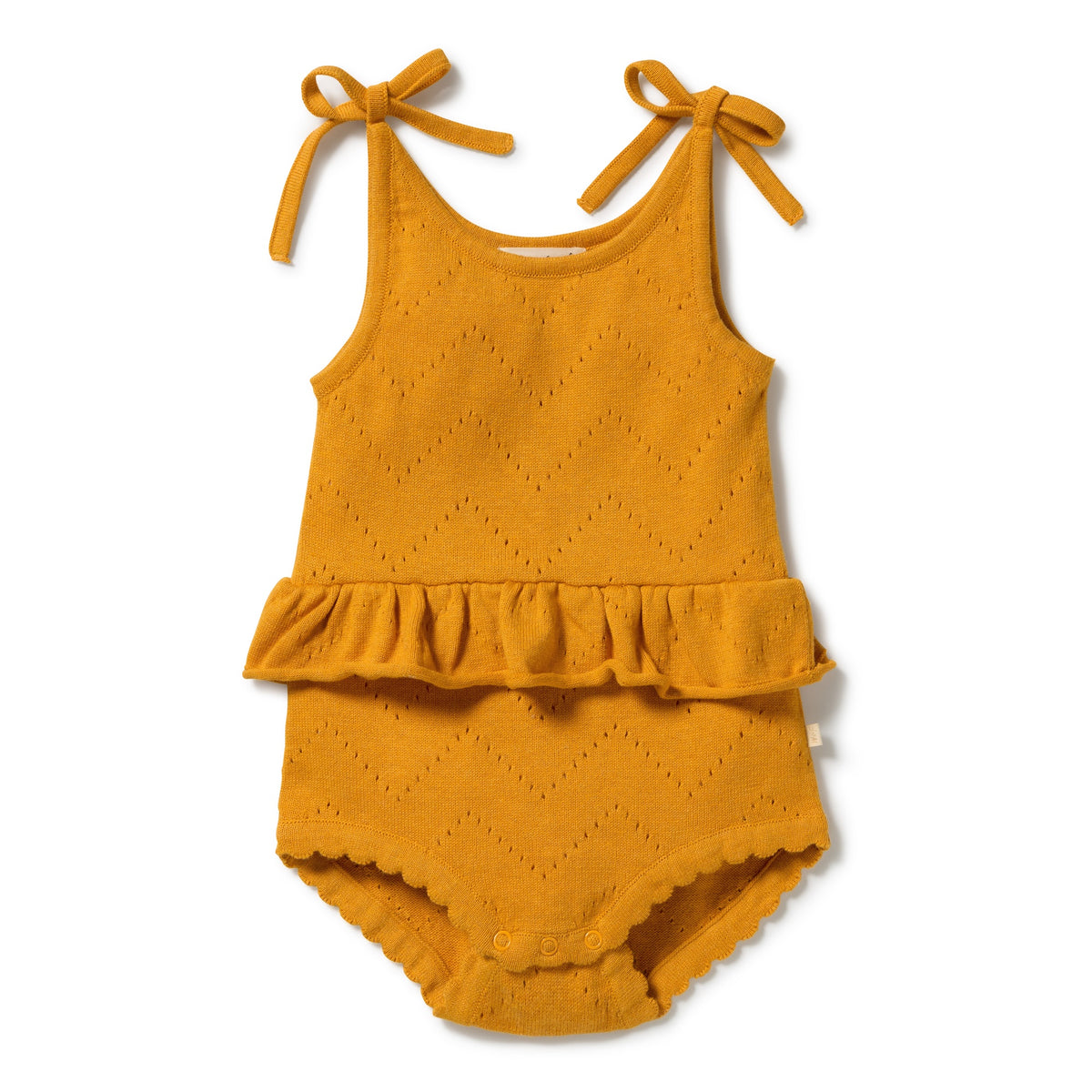 Marmalade Organic Knitted Pointelle Playsuit