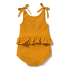 Marmalade Organic Knitted Pointelle Playsuit