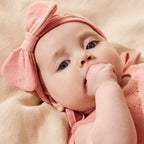 Petal Pink Organic Knitted Pointelle Playsuit