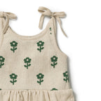 Fleur Organic Knitted Jacquard Playsuit