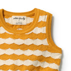 Marmalade Organic Knitted Chevron Bodysuit