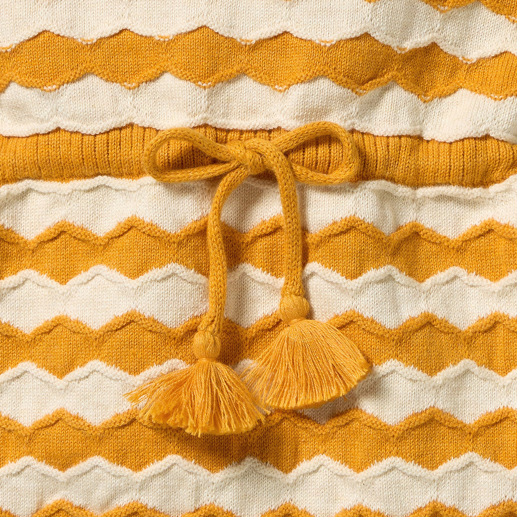 Marmalade Organic Knitted Chevron Bodysuit