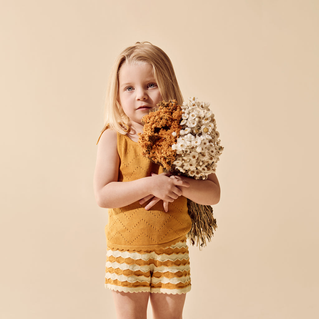Marmalade Organic Knitted Chevron Set