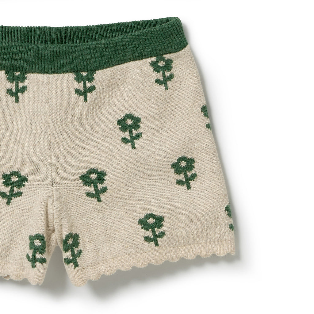 Fleur Organic Knitted Jacquard Set