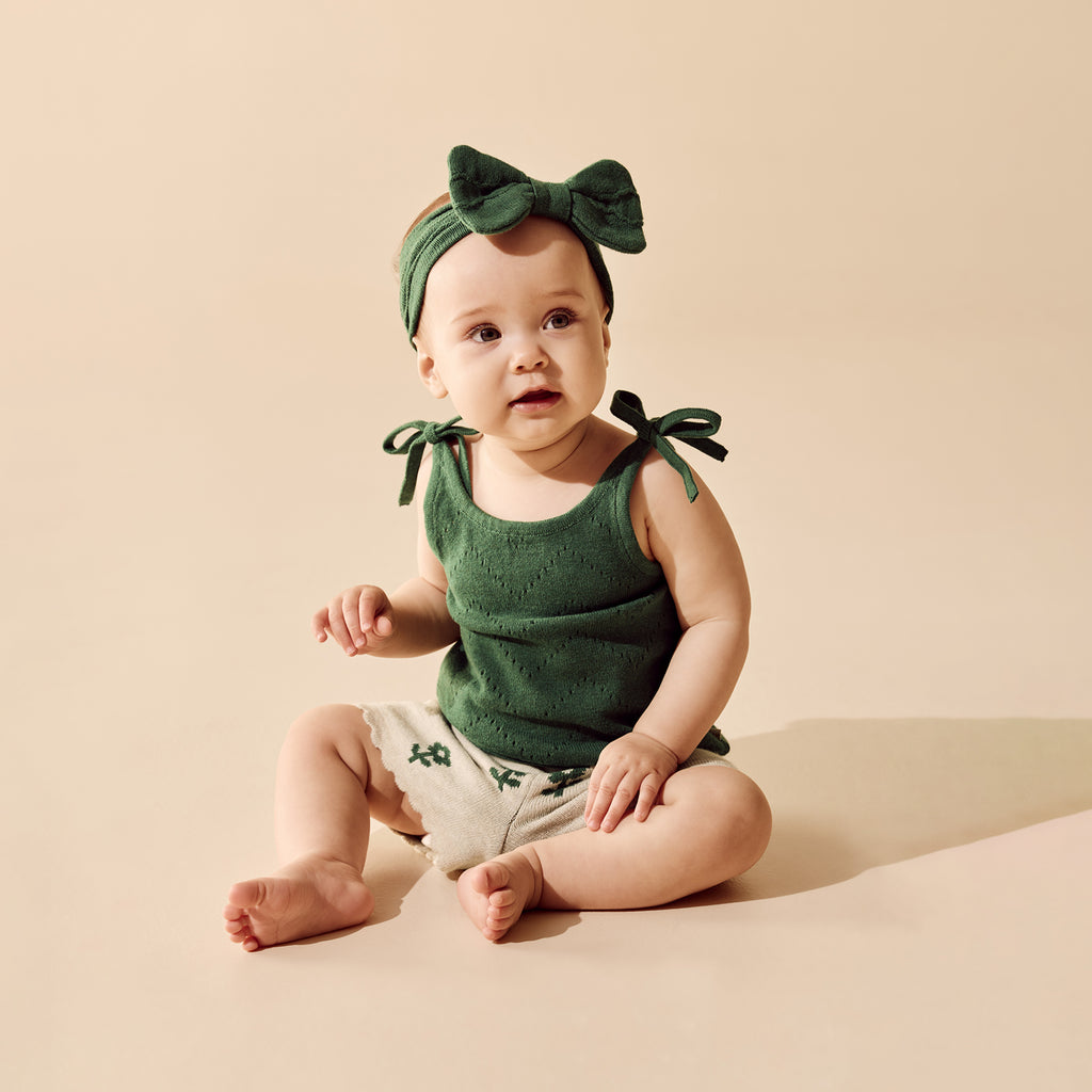 Fleur Organic Knitted Jacquard Set