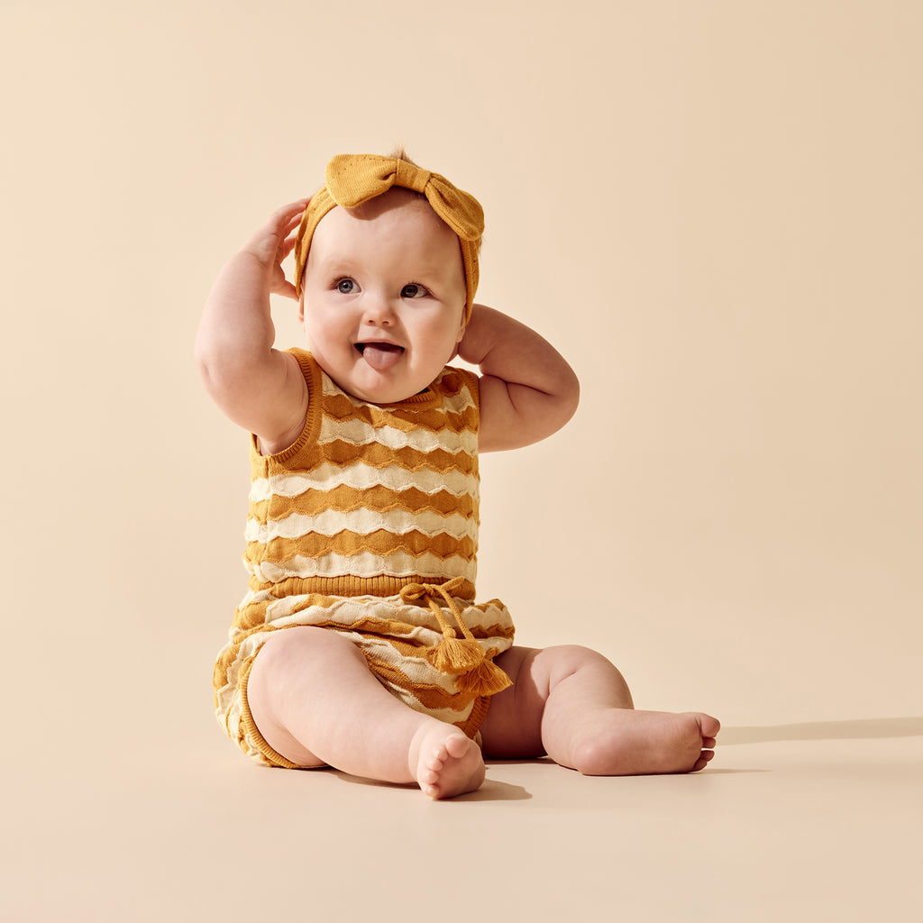 Marmalade Organic Knitted Pointelle Headband