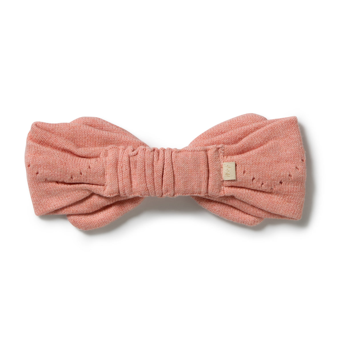 Petal Pink Organic Knitted Pointelle Headband