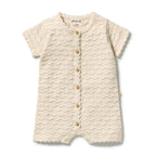 Milk Cloud Organic Knitted Chevron Growsuit