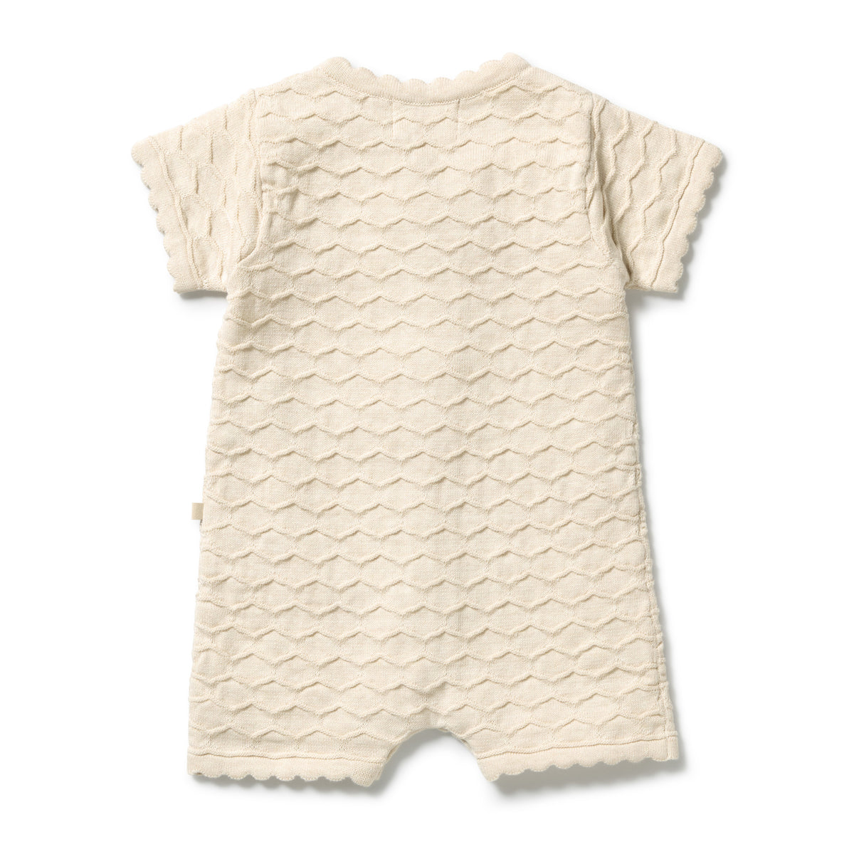 Milk Cloud Organic Knitted Chevron Growsuit