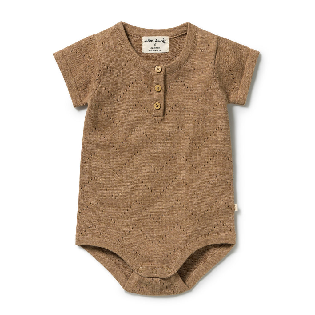 Ginger Snap Organic Knitted Pointelle Bodysuit