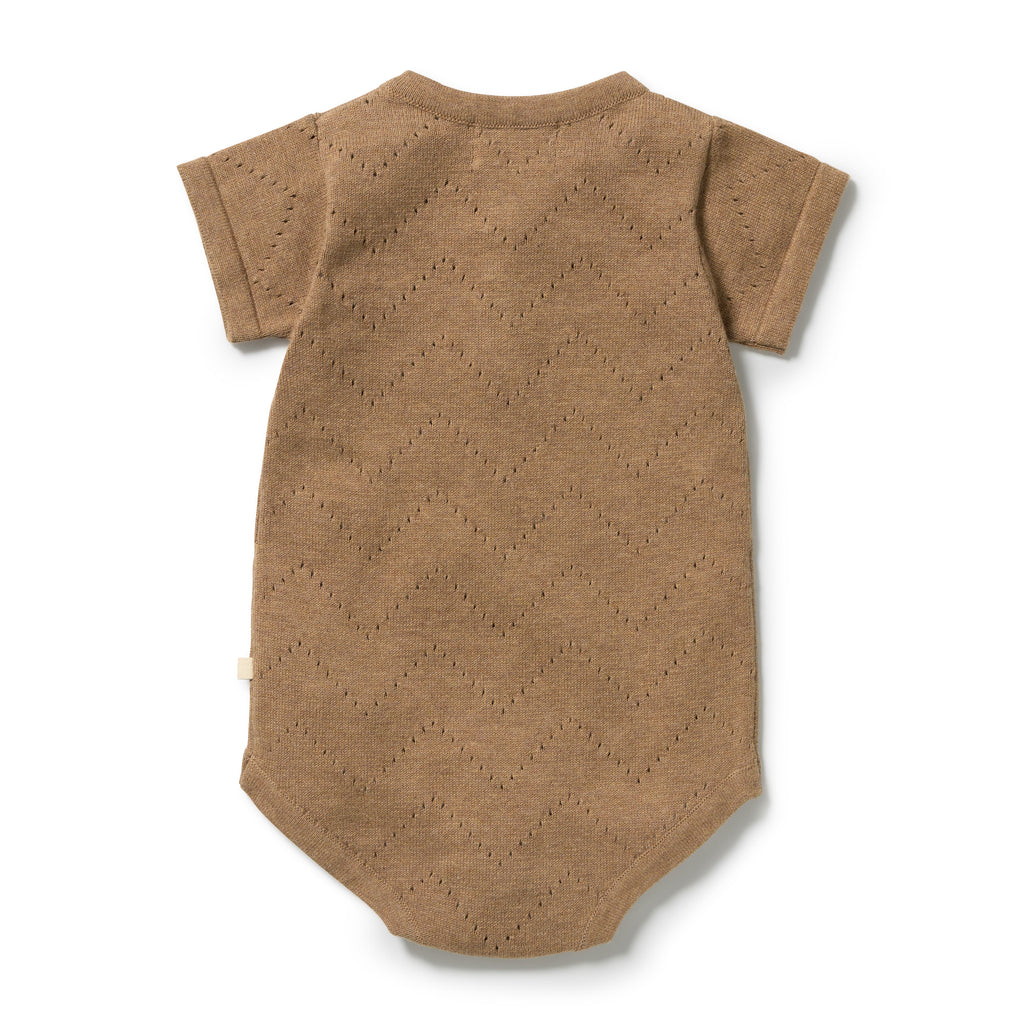 Ginger Snap Organic Knitted Pointelle Bodysuit
