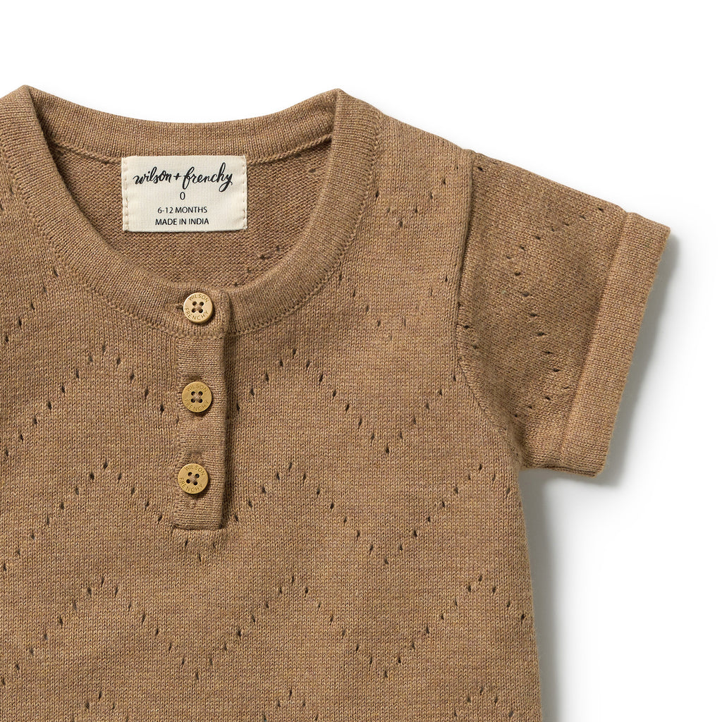 Ginger Snap Organic Knitted Pointelle Bodysuit