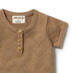 Ginger Snap Organic Knitted Pointelle Bodysuit