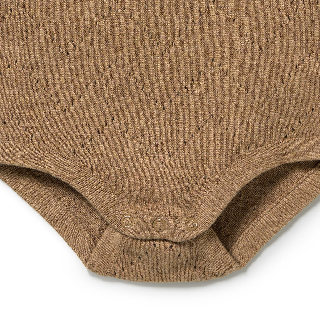 Ginger Snap Organic Knitted Pointelle Bodysuit