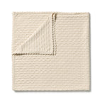 Milk Cloud Organic Knitted Chevron Blanket