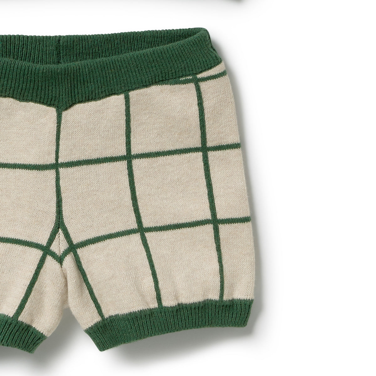 Lagoon Organic Knitted Check Set