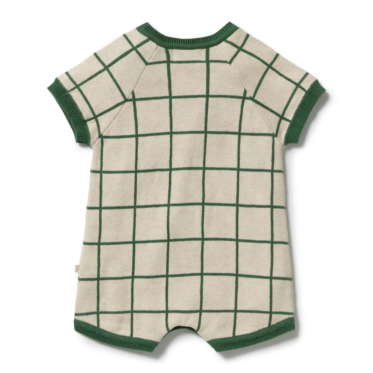 Lagoon Organic Knitted Check Growsuit