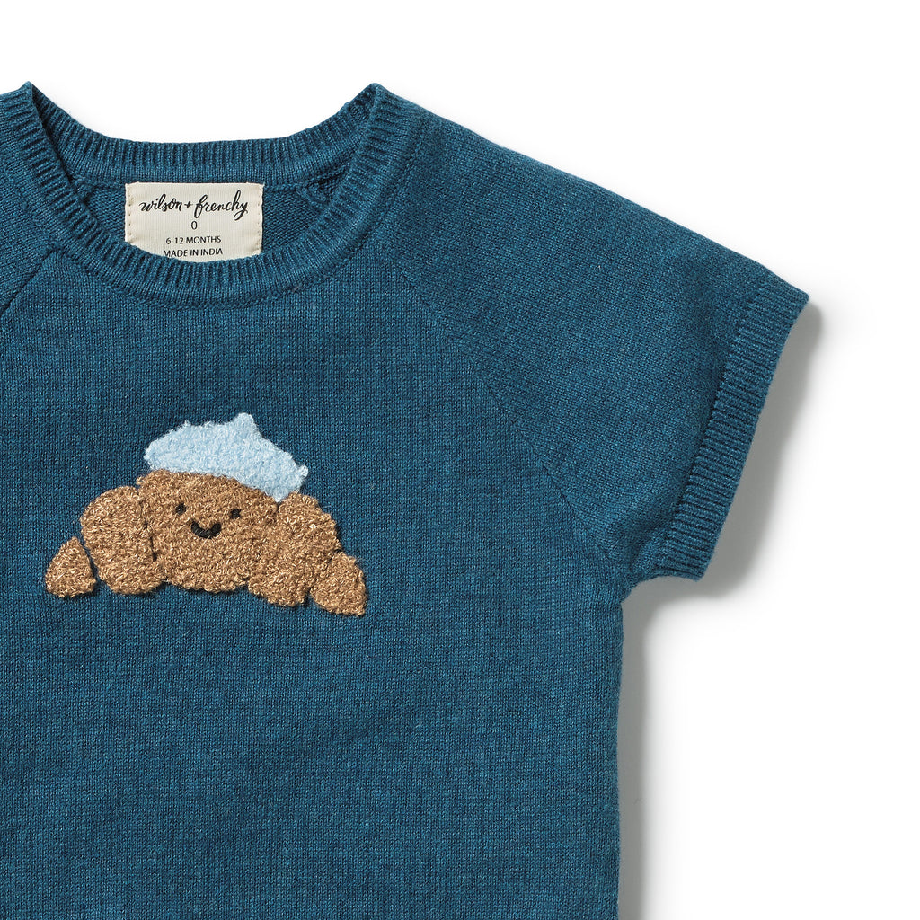 Little Croissant Organic Knitted Set
