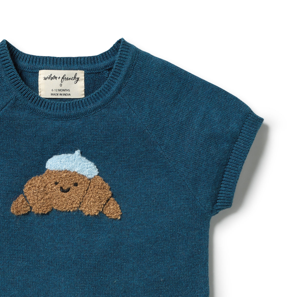 Little Croissant Organic Knitted Growsuit