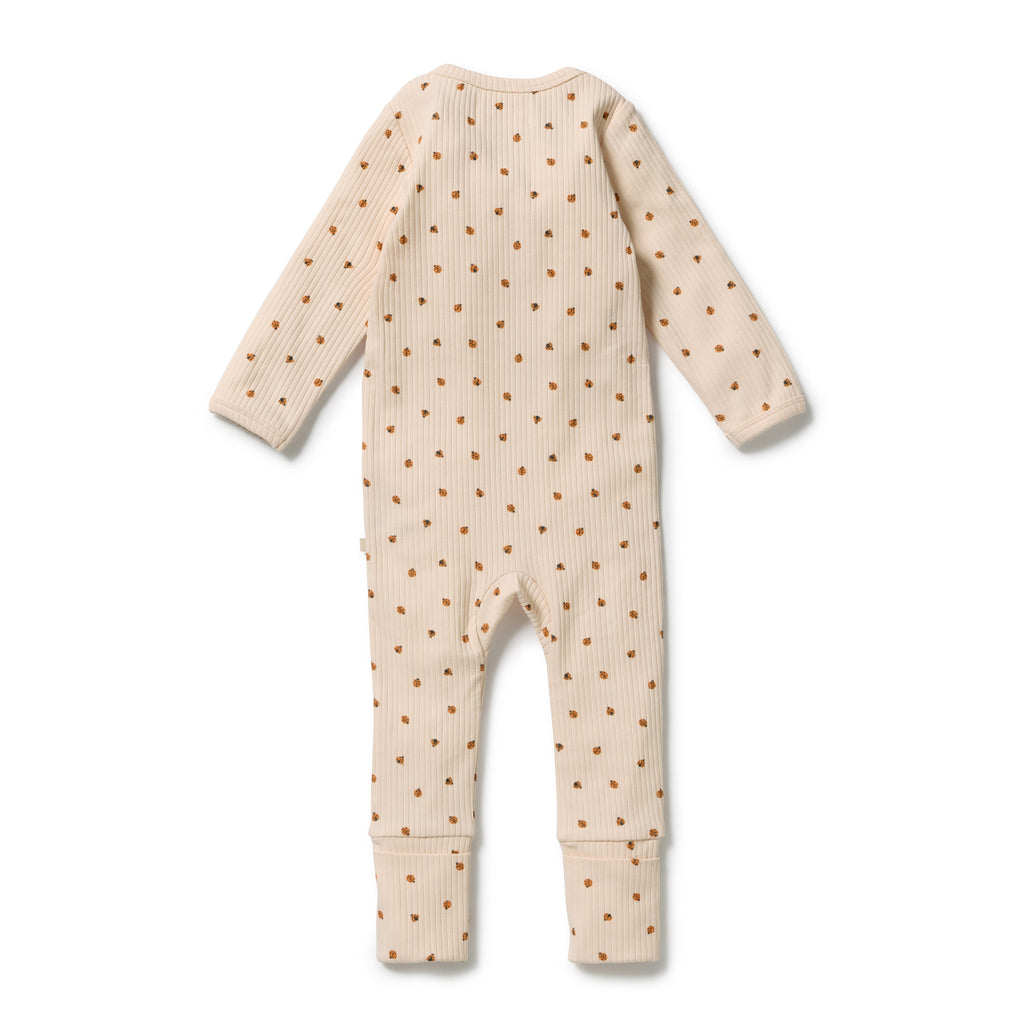 Little Lady Bugs Organic Zipsuit with Feet