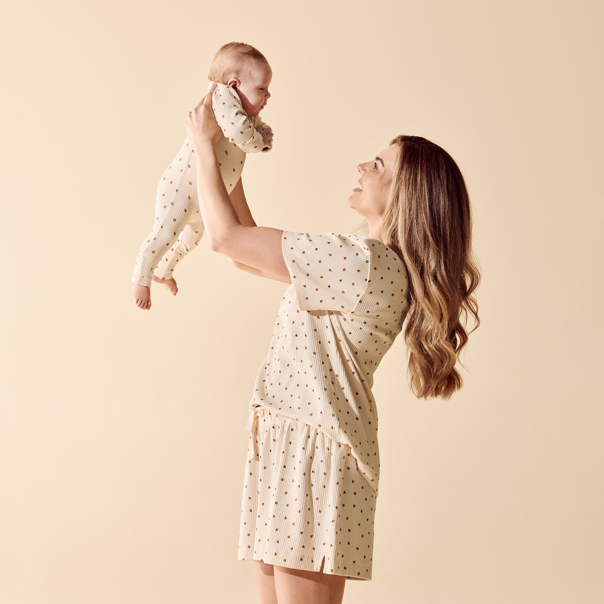 Little Lady Bugs Organic Zipsuit with Feet