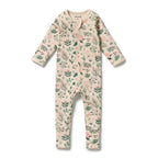 Sweet Bloom Organic Zipsuit with Feet